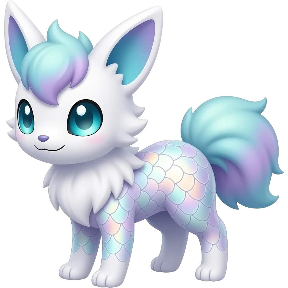 Shiny-Milotic-Sylveon-Minccino-Fakemon-Pokemon-hybrid emoji