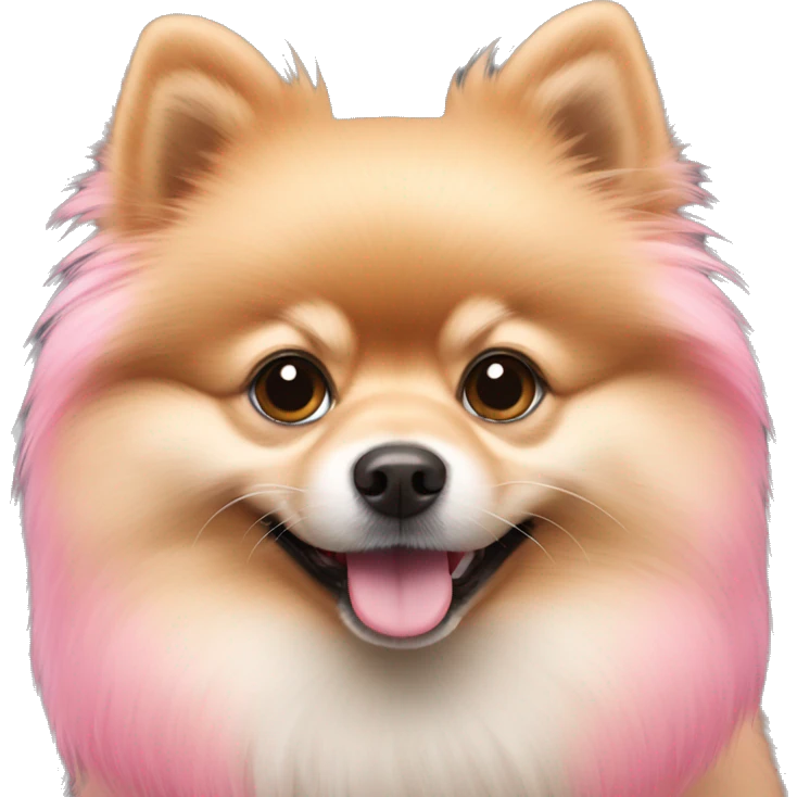 pink Pomeranian  emoji