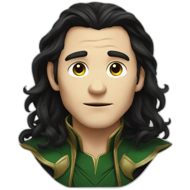 loki with long hair  emoji