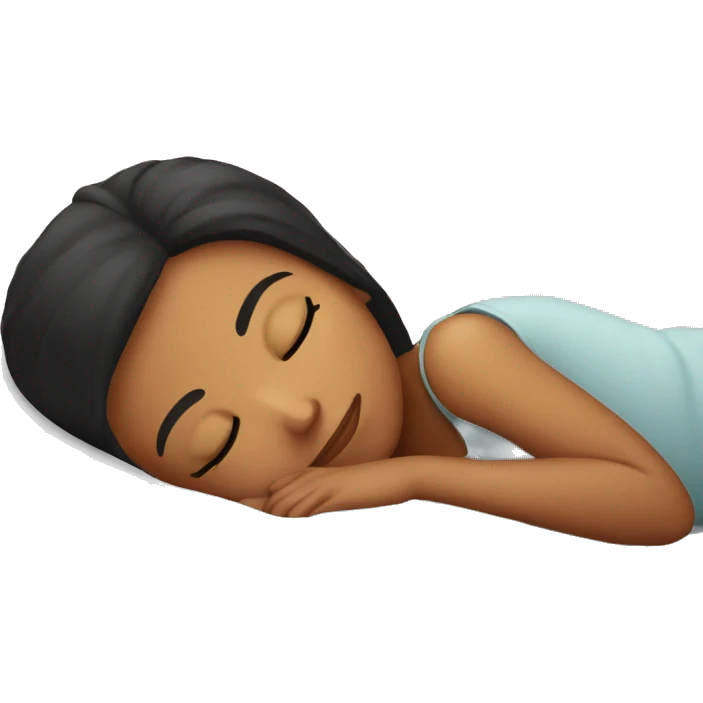 latin girl sleeping emoji