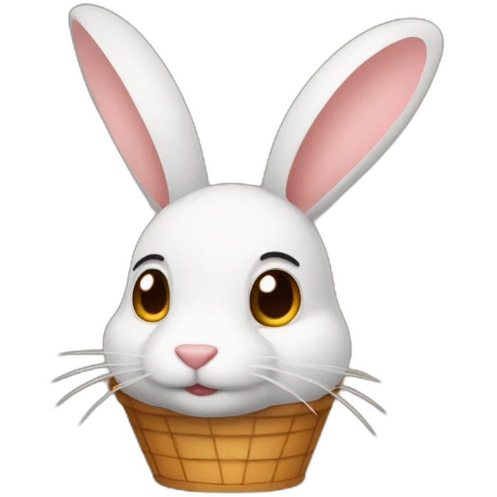 Conejo con moñito emoji