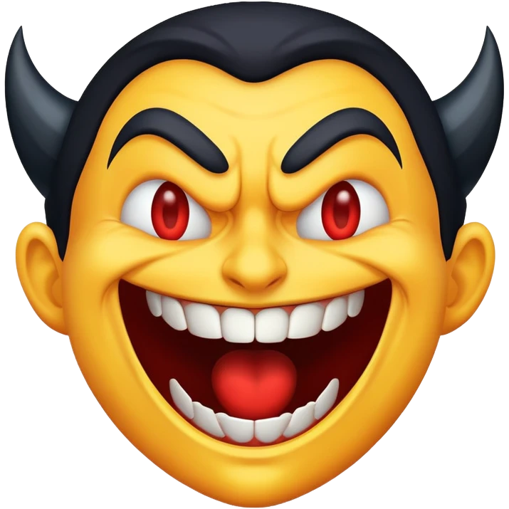 Evil laugh emoji