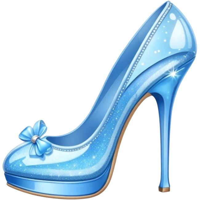 Blue heels like cindrella emoji