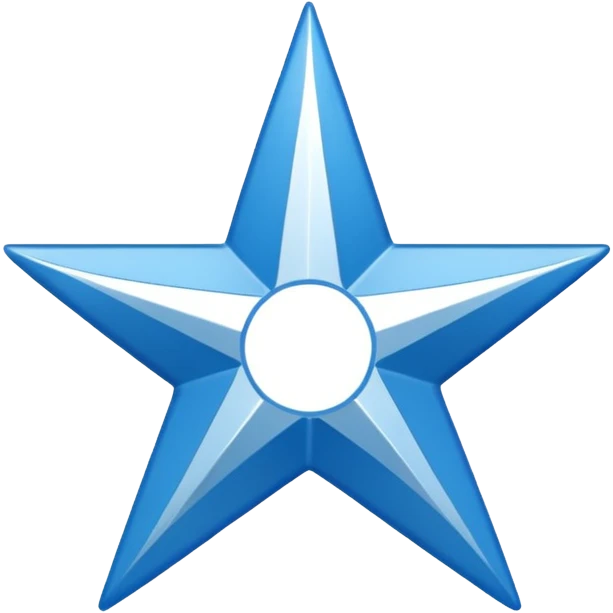 blue verified symbol with white tick in center, 12 corner shape emoji