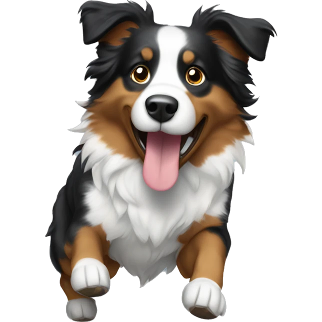 Anvil with Jumping Australian shepherd  emoji