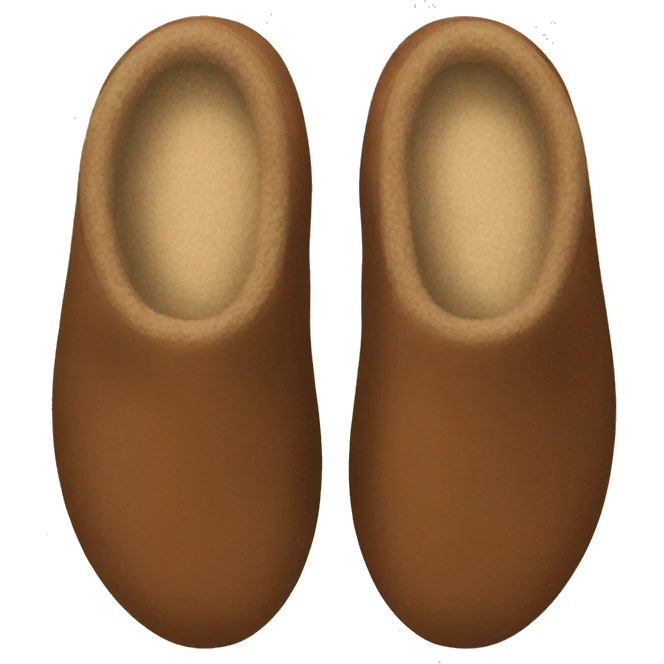 Brown slippers  emoji