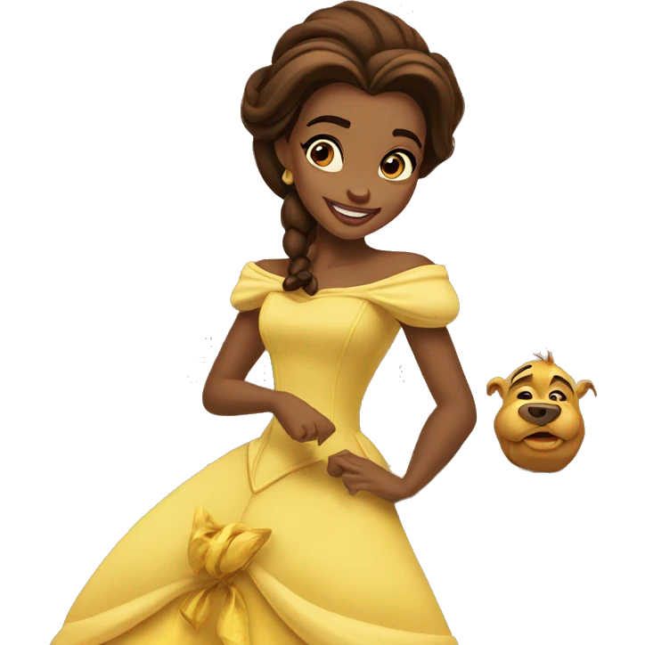 beauty and the beast belle emoji