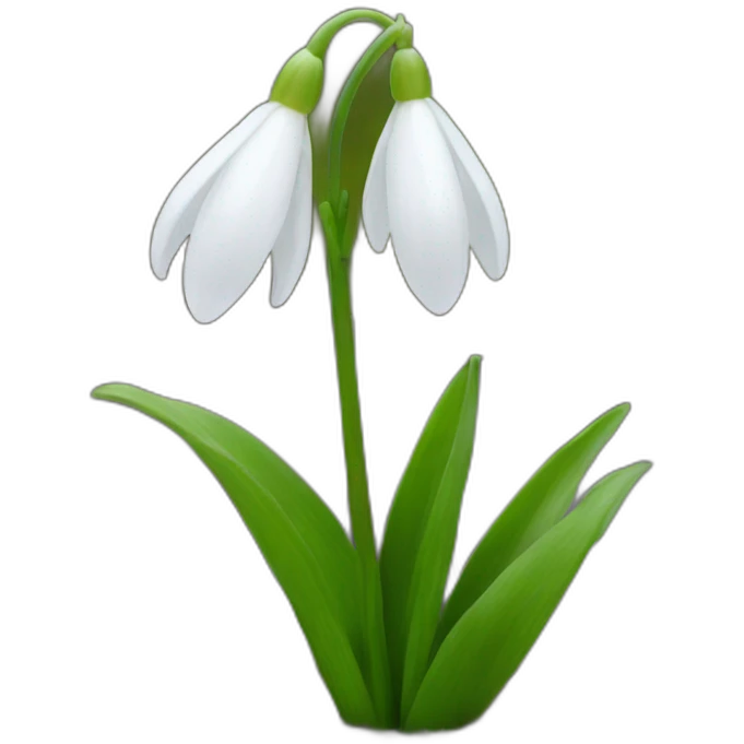 snowdrop emoji