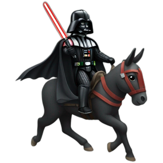darth vader riding a donkey emoji
