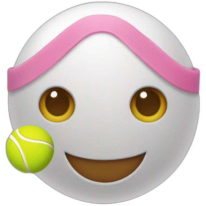 saint valentines day tennis ball emoji