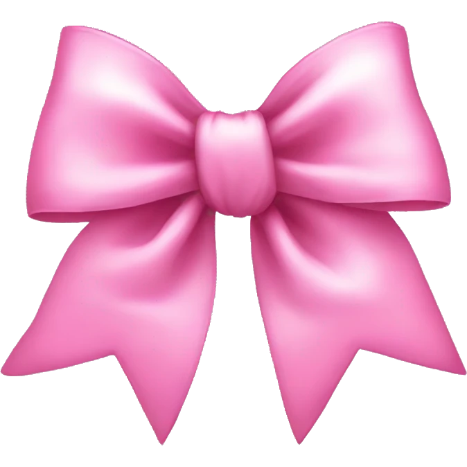 Pink coquette bow cute emoji