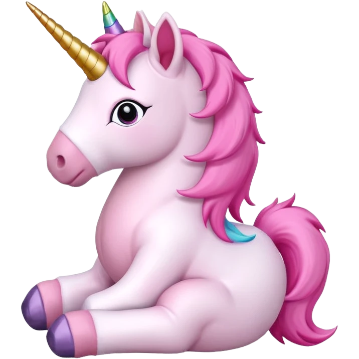 pink unicorn toy emoji