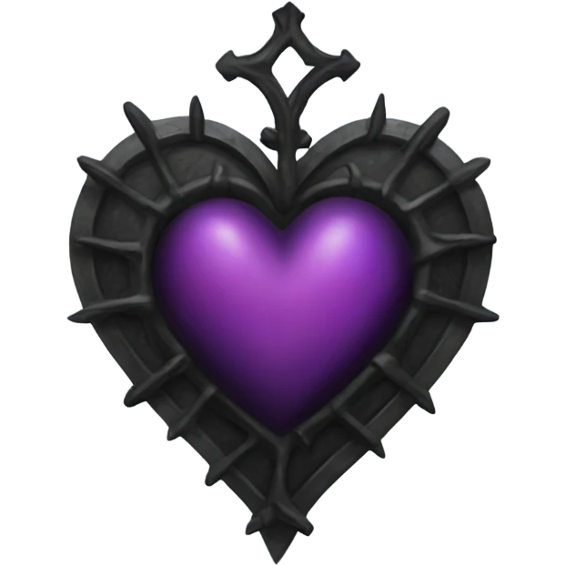 Gothic heart emoji