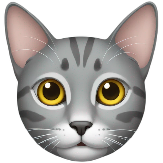 Gray cat emoji