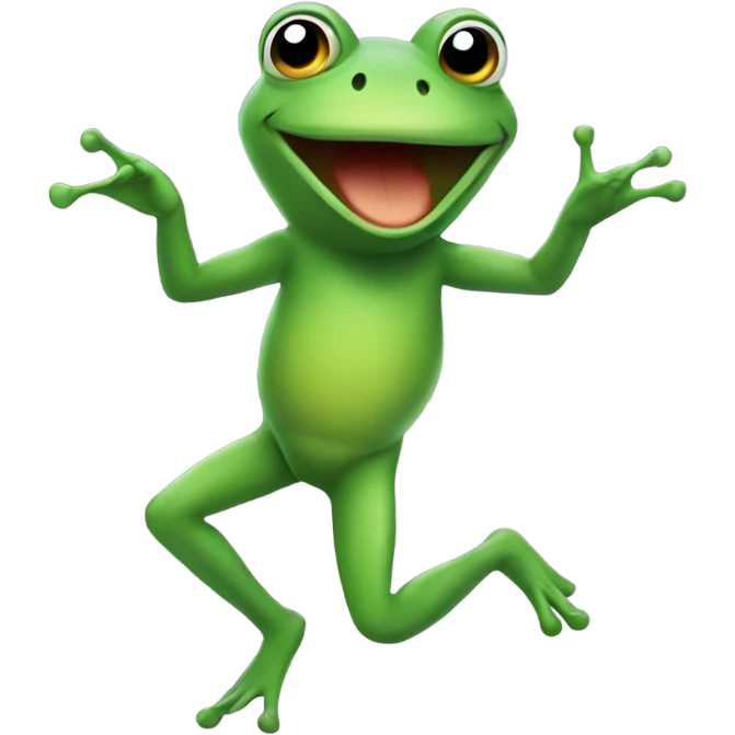 Dancing frog emoji