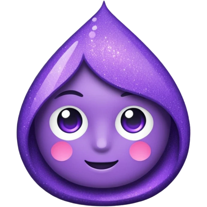 glitter purple and cian bin emoji