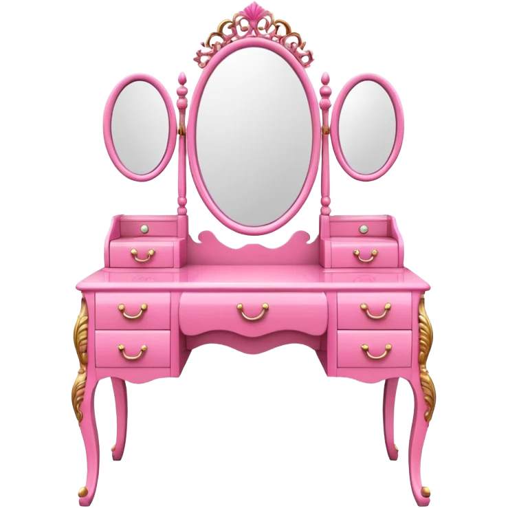 pink DRESSING TABLE emoji