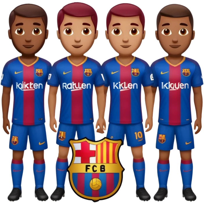 fc barcelona players emoji