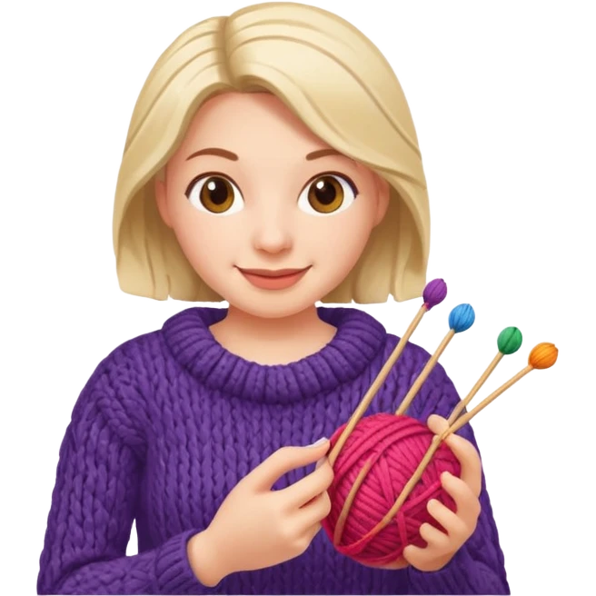  Woman Knitting emoji emoji