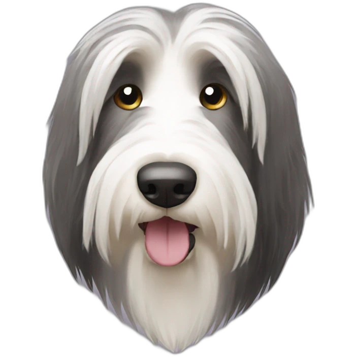 Bearded collie emoji