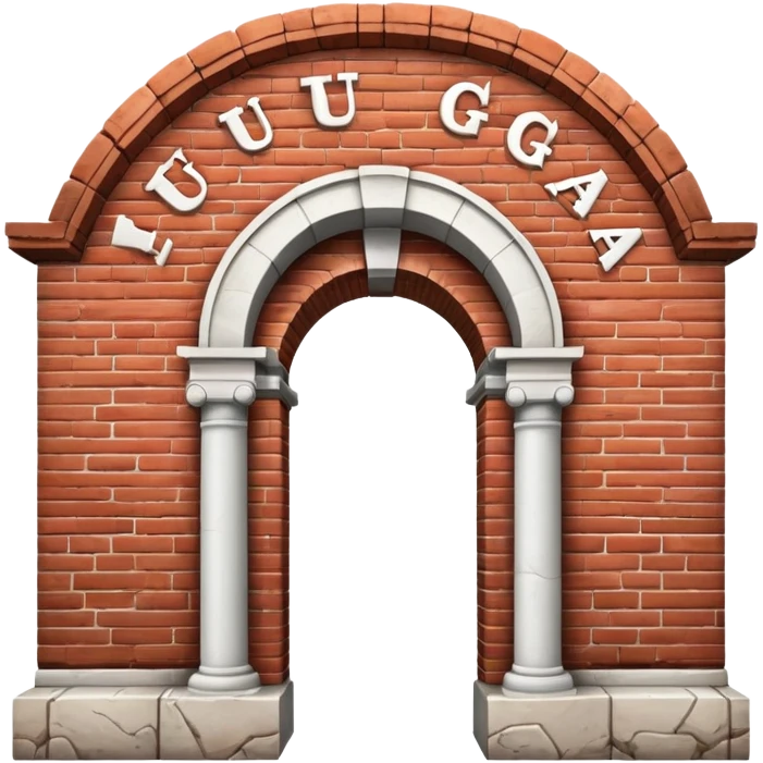 The UGA arch symbol  emoji