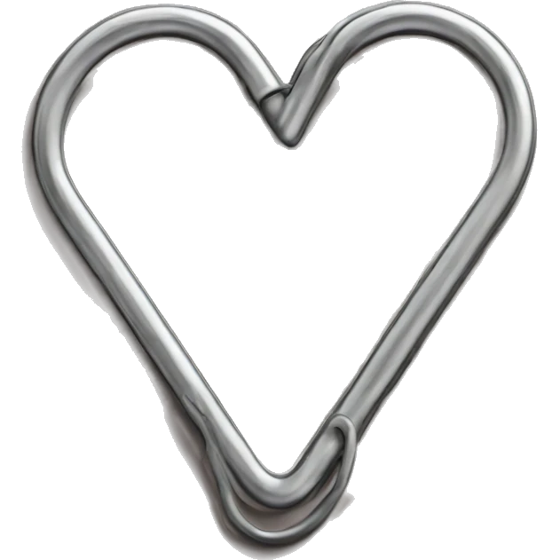 paper clip heart emoji
