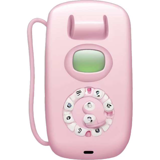 pale pink phone emoji