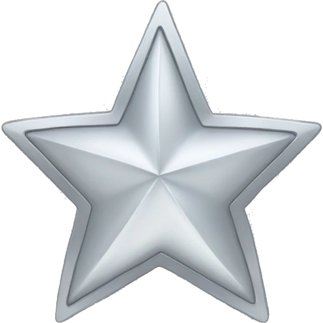 Silver star emoji