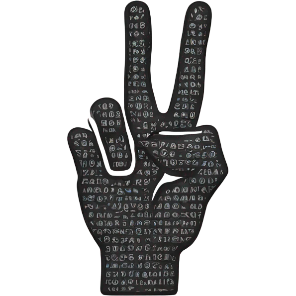 Peace sign emoji