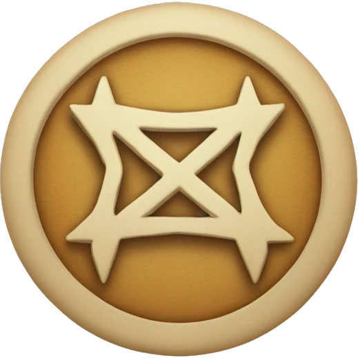 Pentagrama com circulo emoji