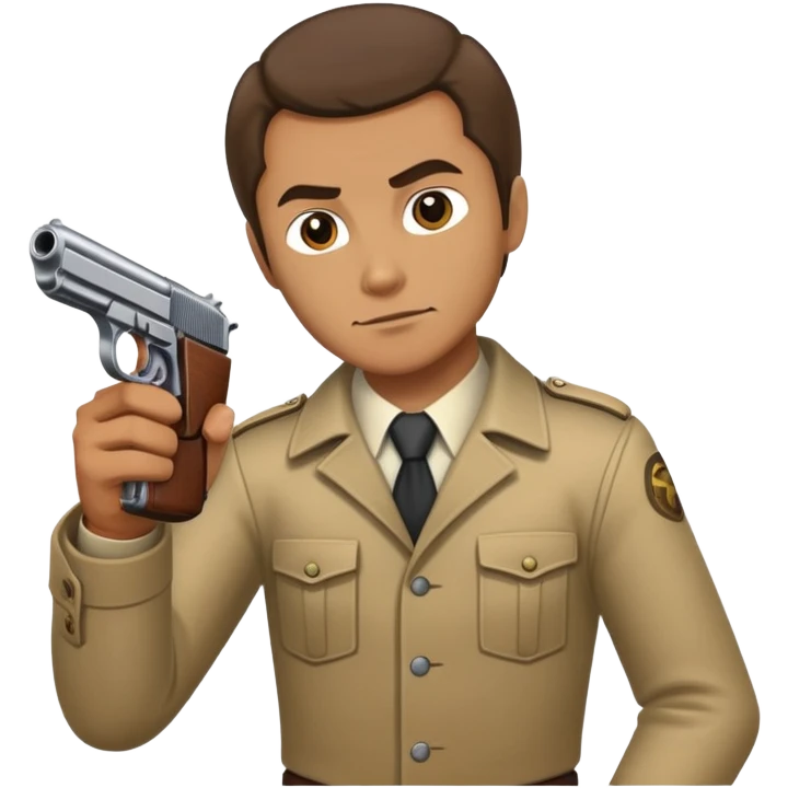Person holding a makarov pistol in right hand  emoji