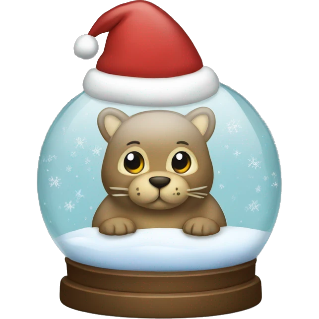 Christmas snowglobe emoji