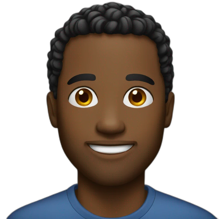 a nice black guy emoji