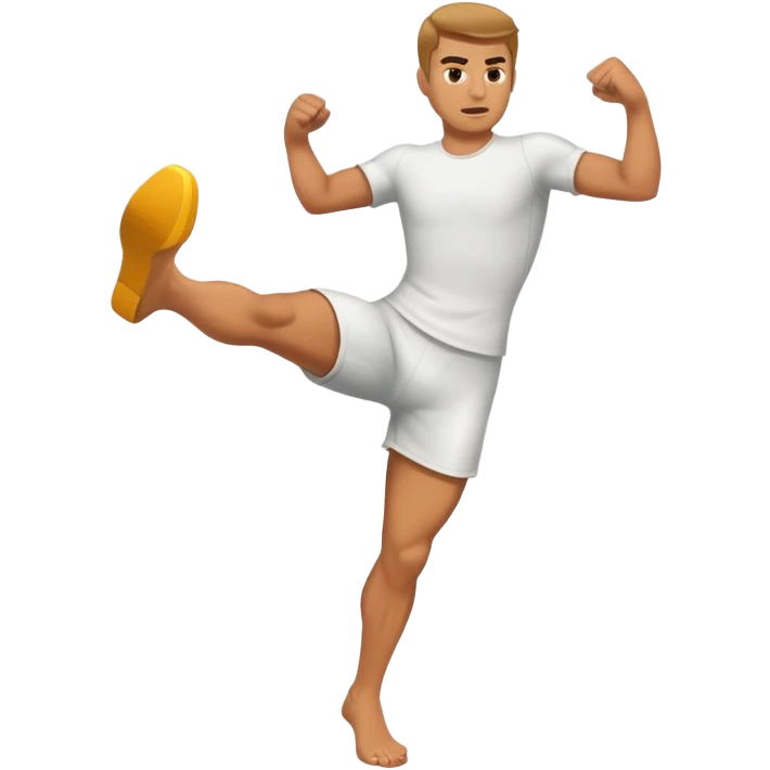 Man kicking  emoji