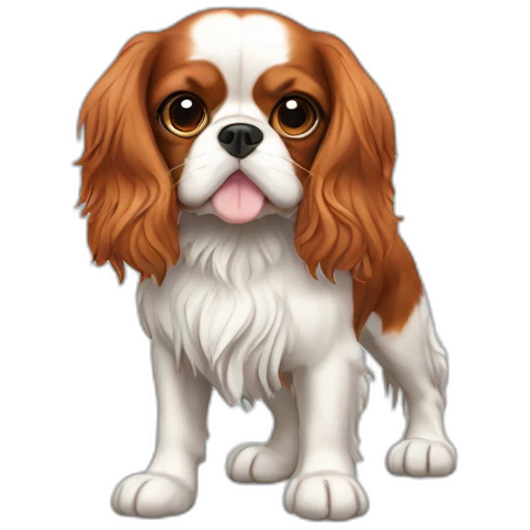  Cavalier King Charles Spaniel full body emoji