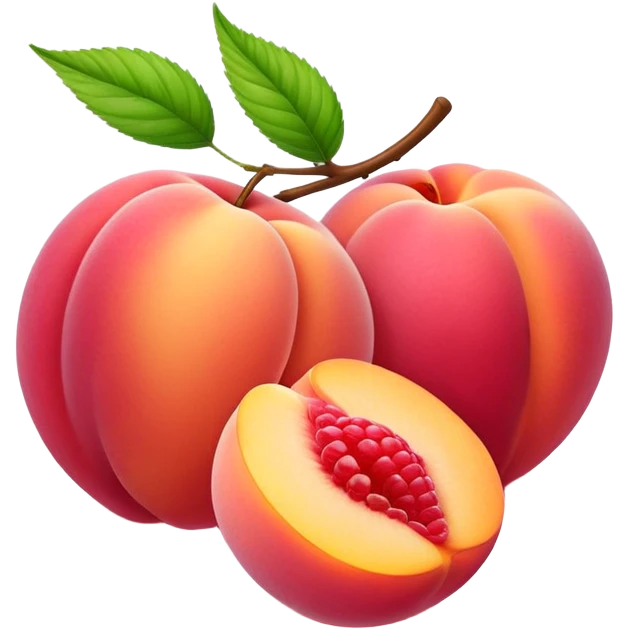 Peach raspberry combo emoji