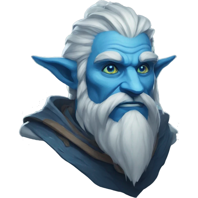 smug firbolg spectral giant blue emoji