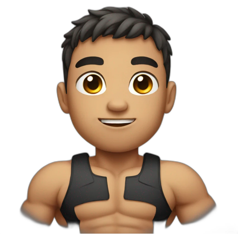 Very muscular kid emoji