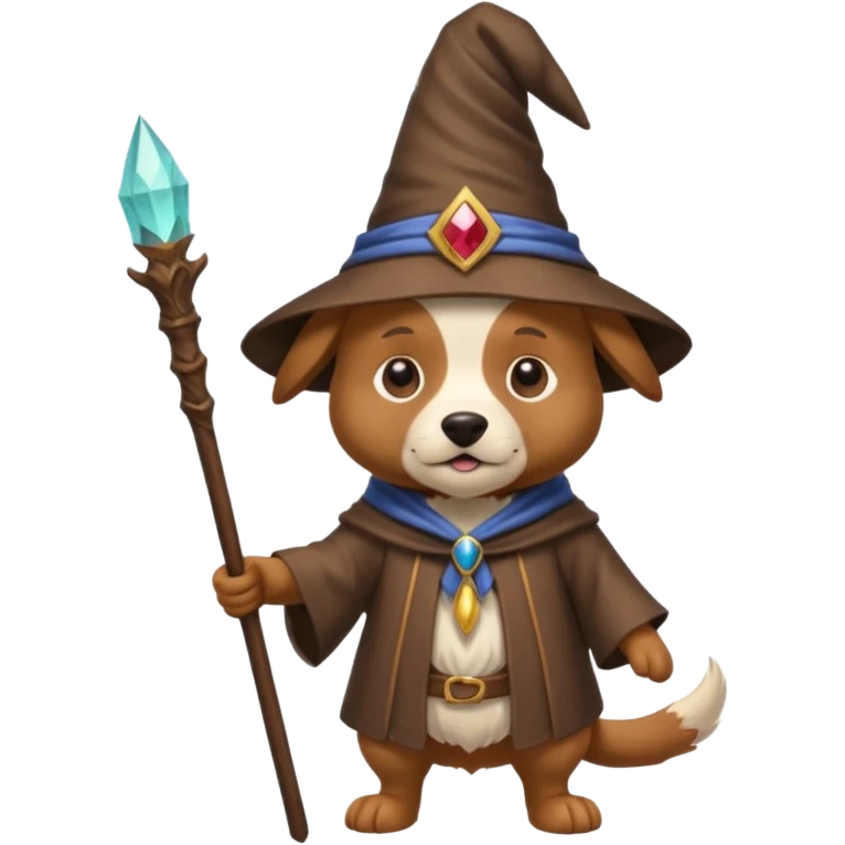 Dog wizard emoji