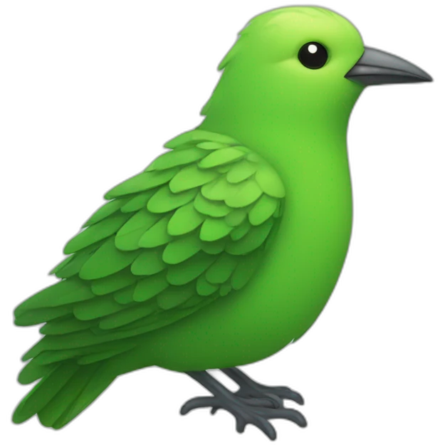 green bird emoji