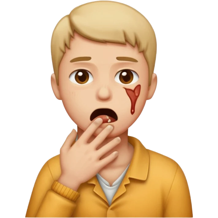 person choking themselves  emoji