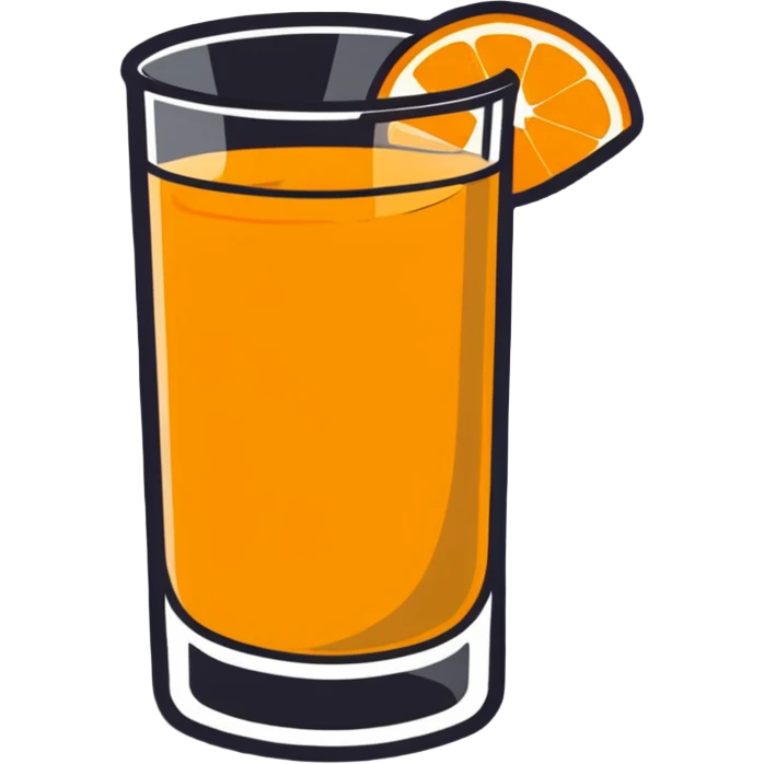 double stuffed orange juice emoji