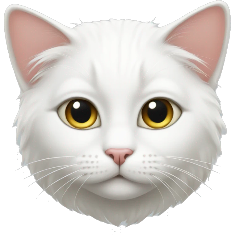 beautiful white cat emoji