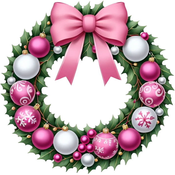 white and pink christmas reef emoji