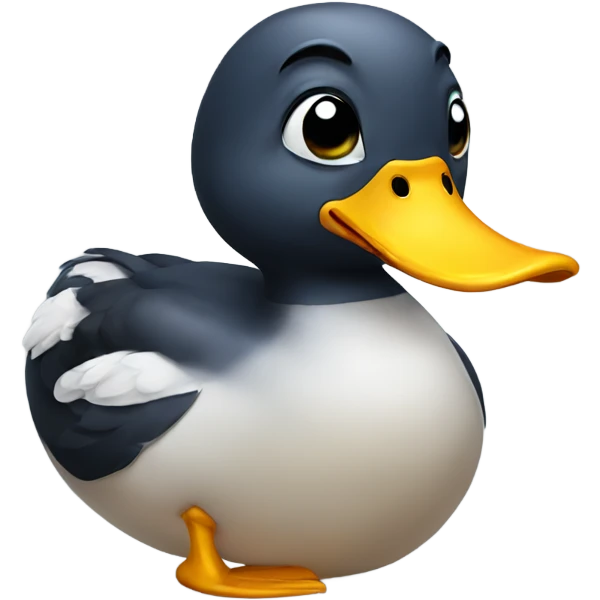 Crying duck emoji