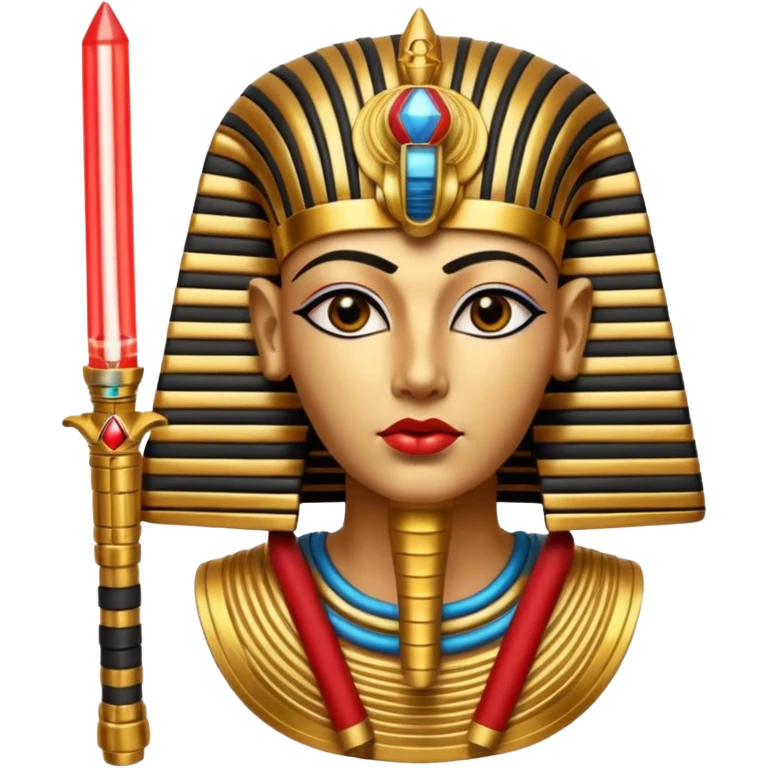 King tut with red lightsabers  emoji