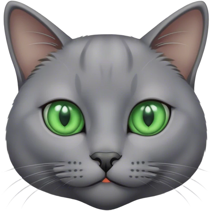 Grey cat emoji
