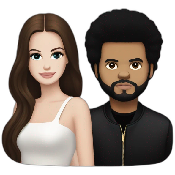 Lana del rey and The weeknd emoji