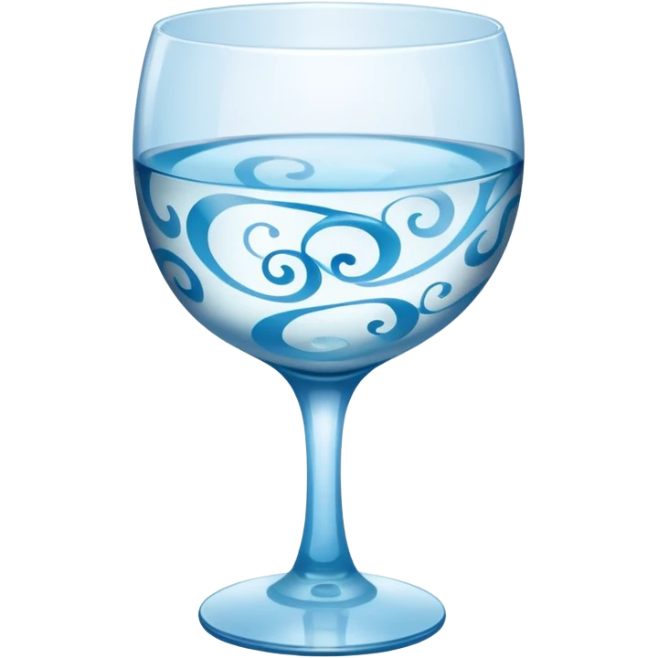 1 Baijiu cup with light blue wine emoji