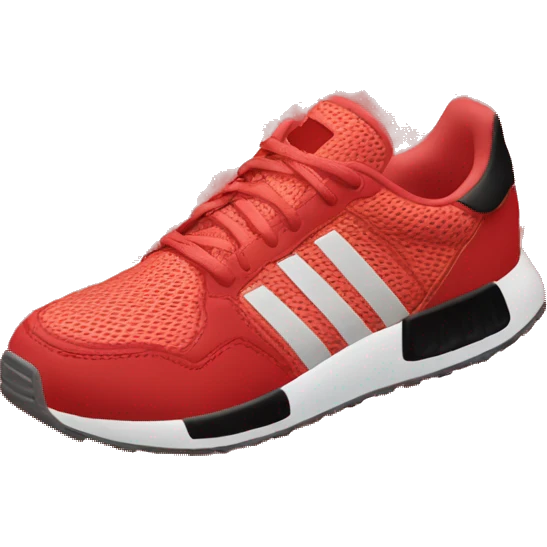 adidas red running shoes emoji